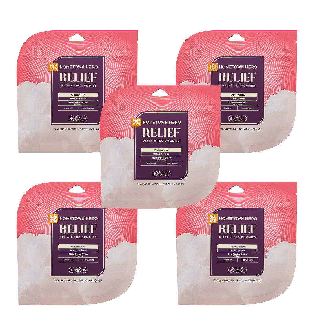 Hometown Hero Relief Delta-8 Gummies - Ethereal Gold Dispensary