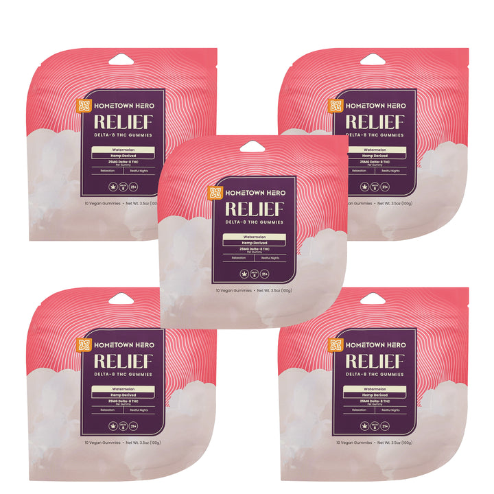 Hometown Hero Relief Delta-8 Gummies - Ethereal Gold Dispensary