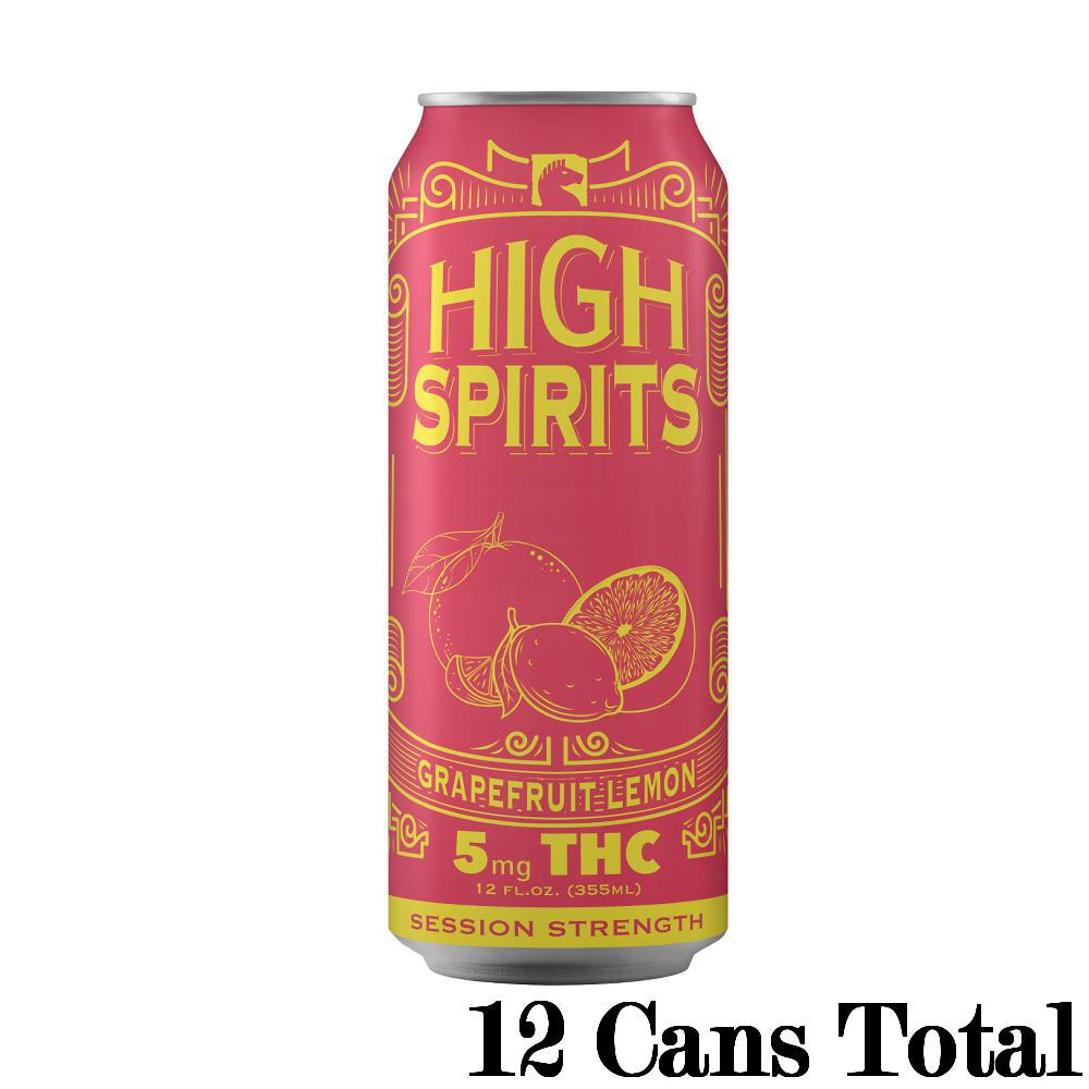 High Spirits Grapefruit Lemon THC Seltzer (5mg Can)