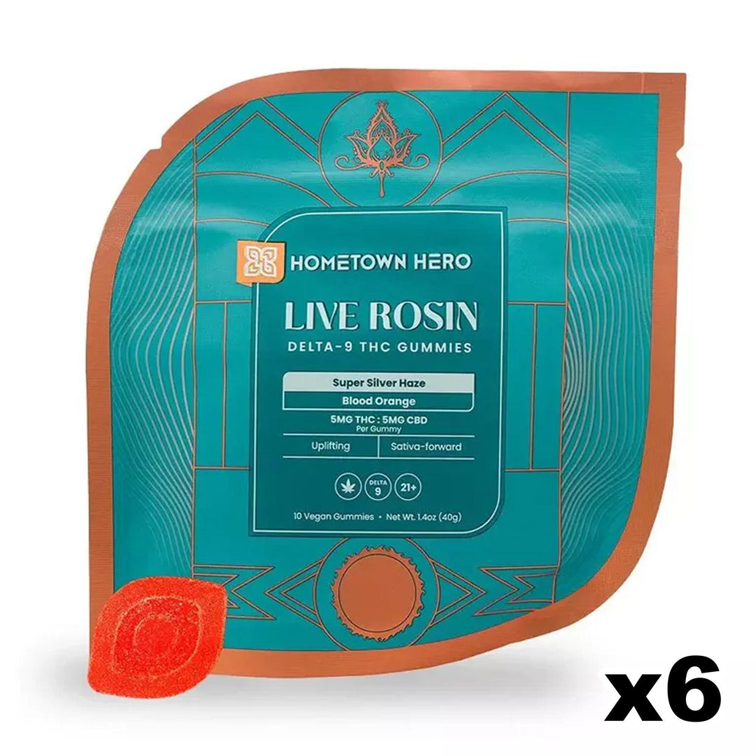 Hometown Hero Live Rosin THC + CBD Gummies - Ethereal Gold Dispensary