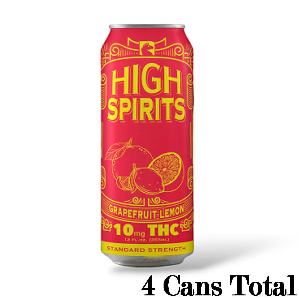 High Spirits Grapefruit Lemon (10mg Can) - Ethereal Gold Dispensary