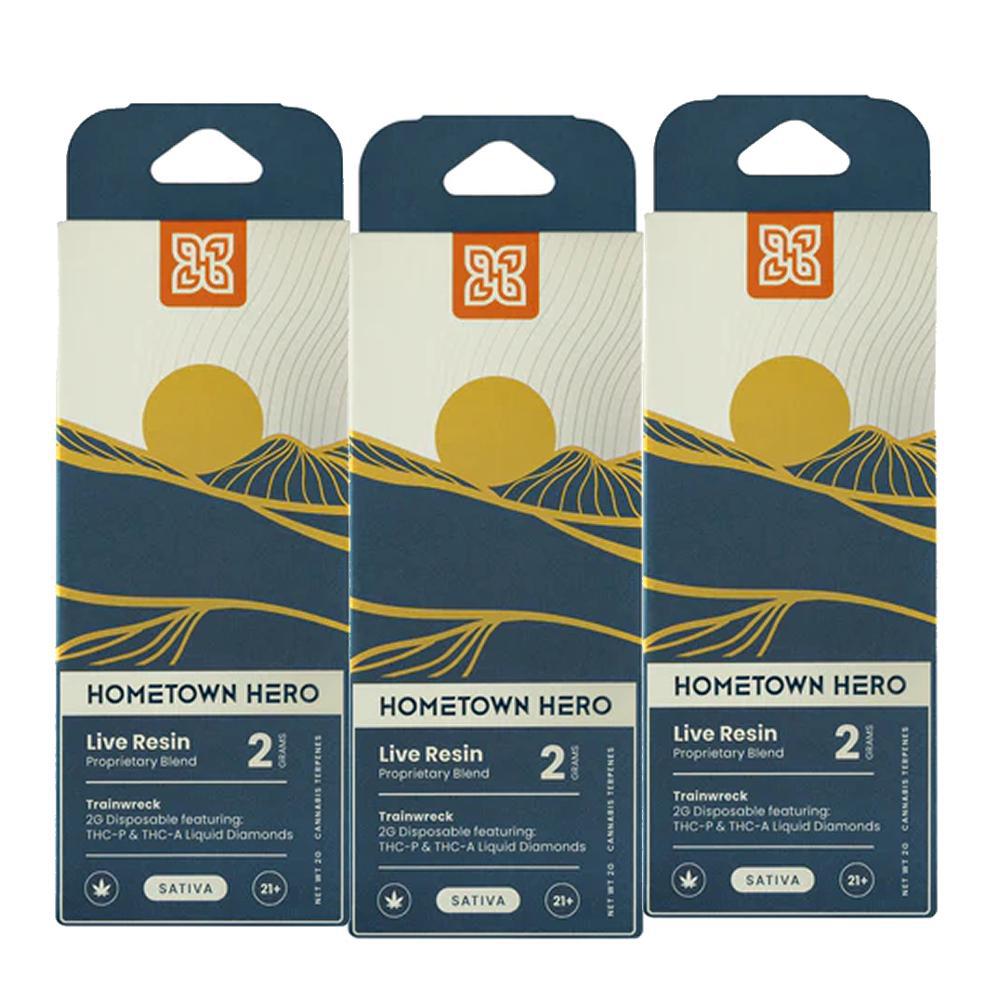 Hometown Hero Live Resin THCa Liquid Diamonds Disposable - 2 Grams