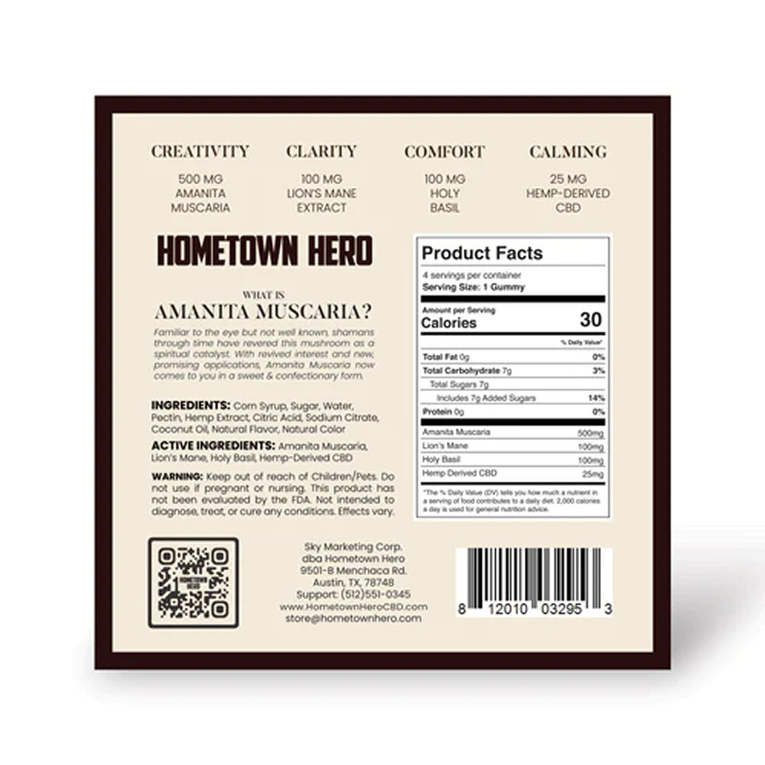 Hometown Hero Magic Amanita Muscaria Gummies - Ethereal Gold Dispensary
