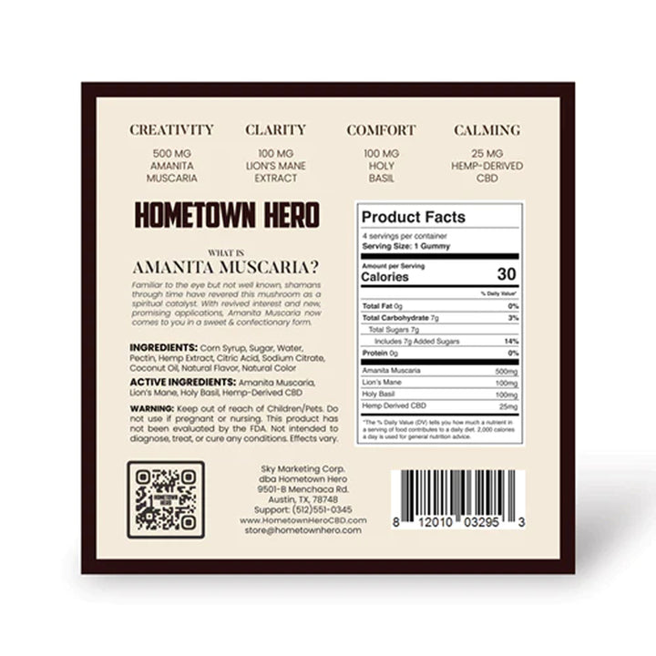 Hometown Hero Magic Amanita Muscaria Gummies - Ethereal Gold Dispensary