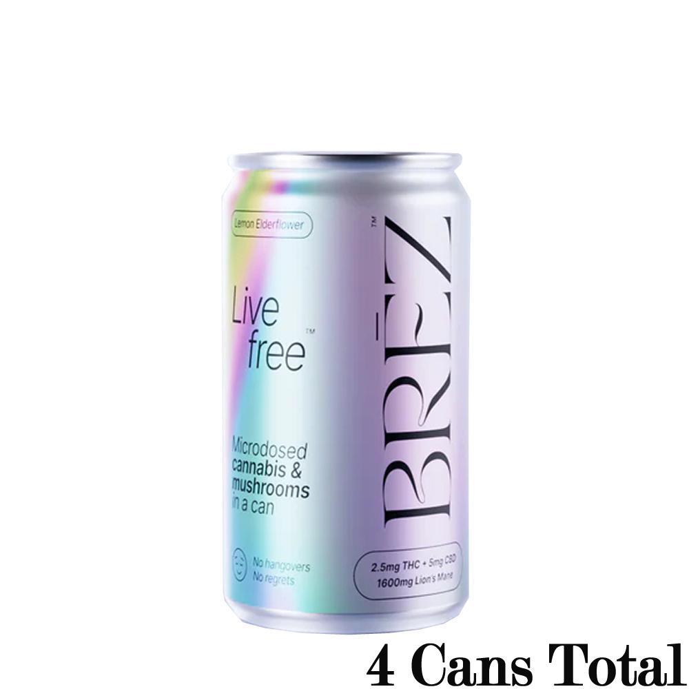 BRĒZ 2.5mg THC & Functional Mushroom Drinks