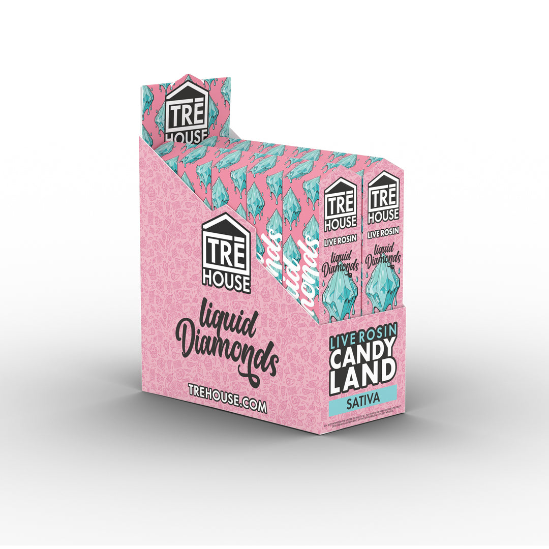 TRE House Liquid Diamonds Candy Land Case of 10 2 Gram Disposable Vape