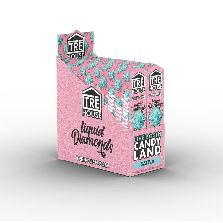 TRE House Liquid Diamonds Candy Land Case of 10 2 Gram Disposable Vape