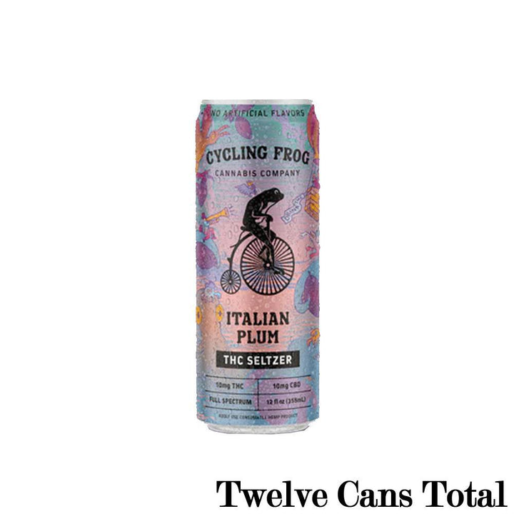 Cycling Frog Italian Plum THC Seltzer (Seasonal Availability)