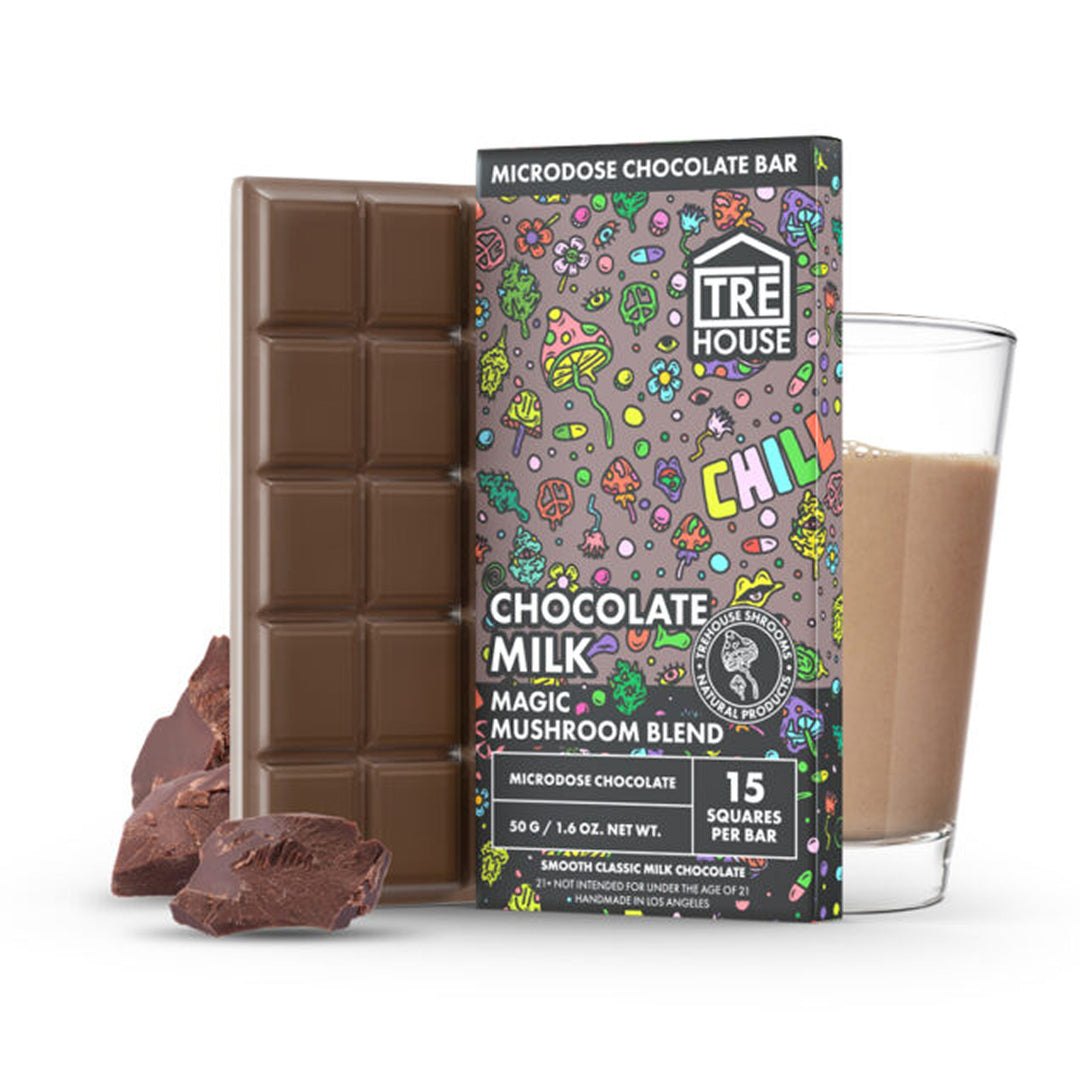 KIOSKS: TRE House Magic Mushroom Chocolate Bar - Ethereal Gold Dispensary