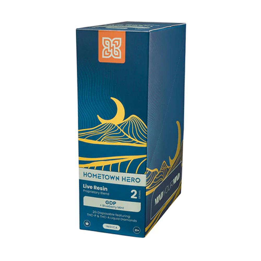 Hometown Hero Live Resin THCa Liquid Diamonds Disposable - 2 Grams