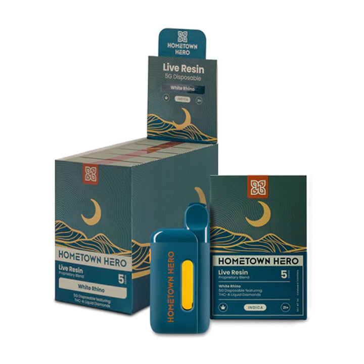 Hometown Hero THCa Liquid Diamonds Disposable - 5 Grams - Ethereal Gold Dispensary