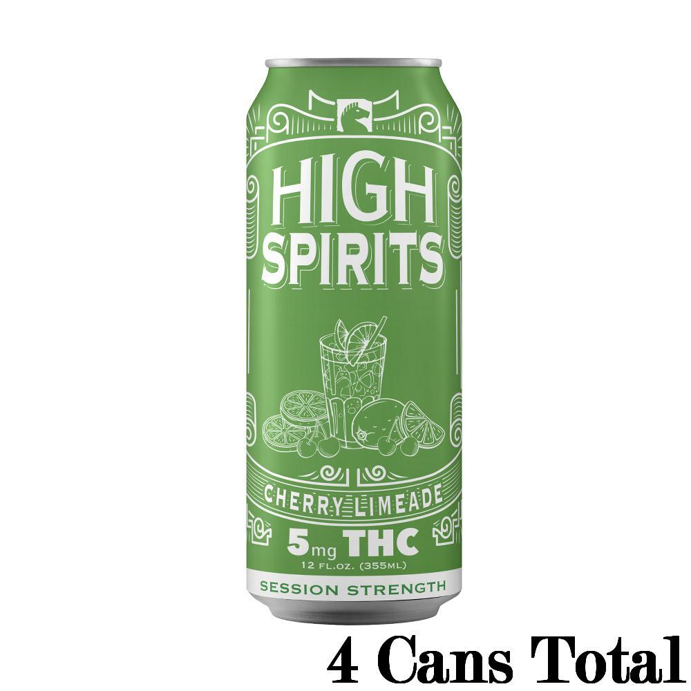 High Spirits Cherry Limeade Indica THC Seltzer (5mg Can)