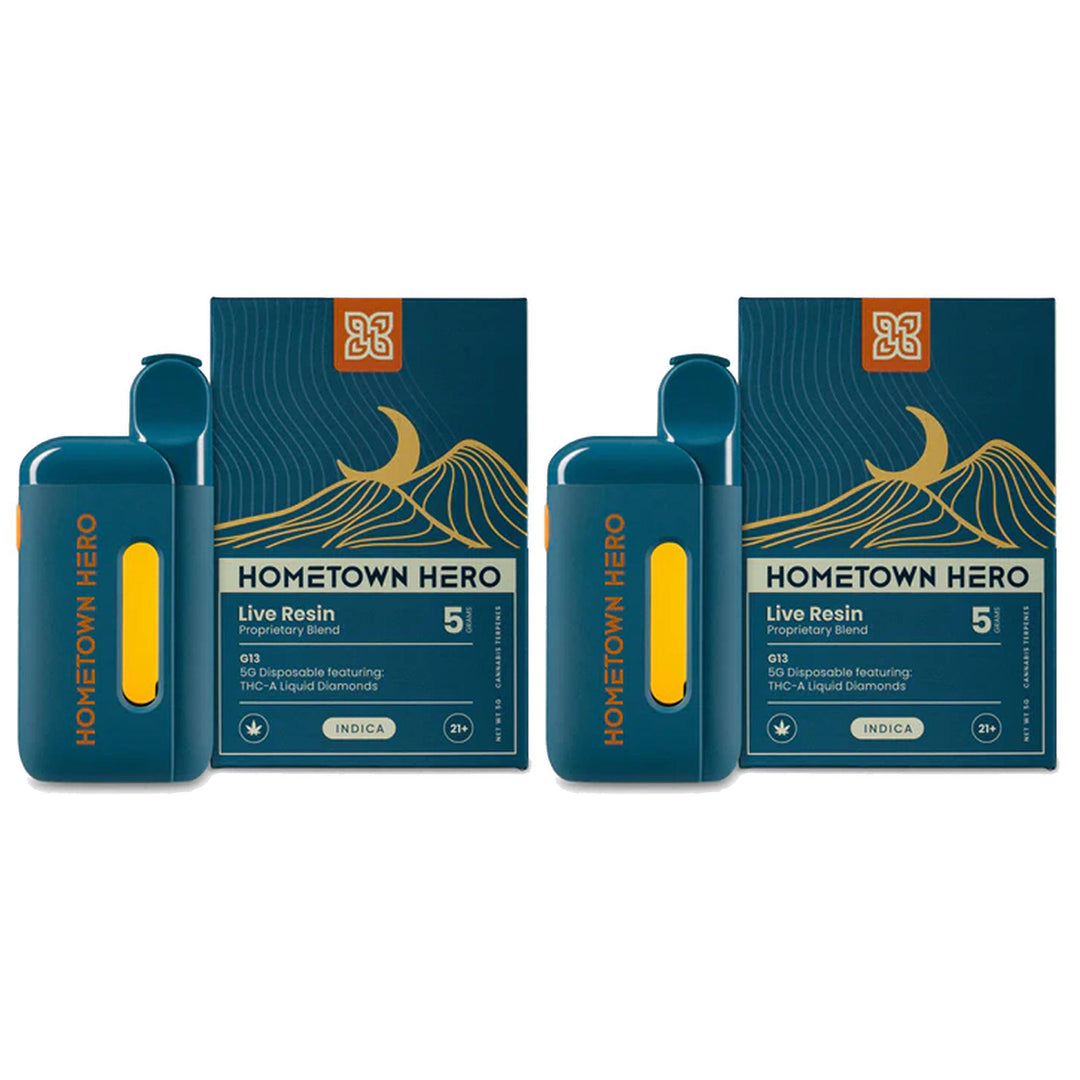 Hometown Hero THCa Liquid Diamonds Disposable - 5 Grams - Ethereal Gold Dispensary