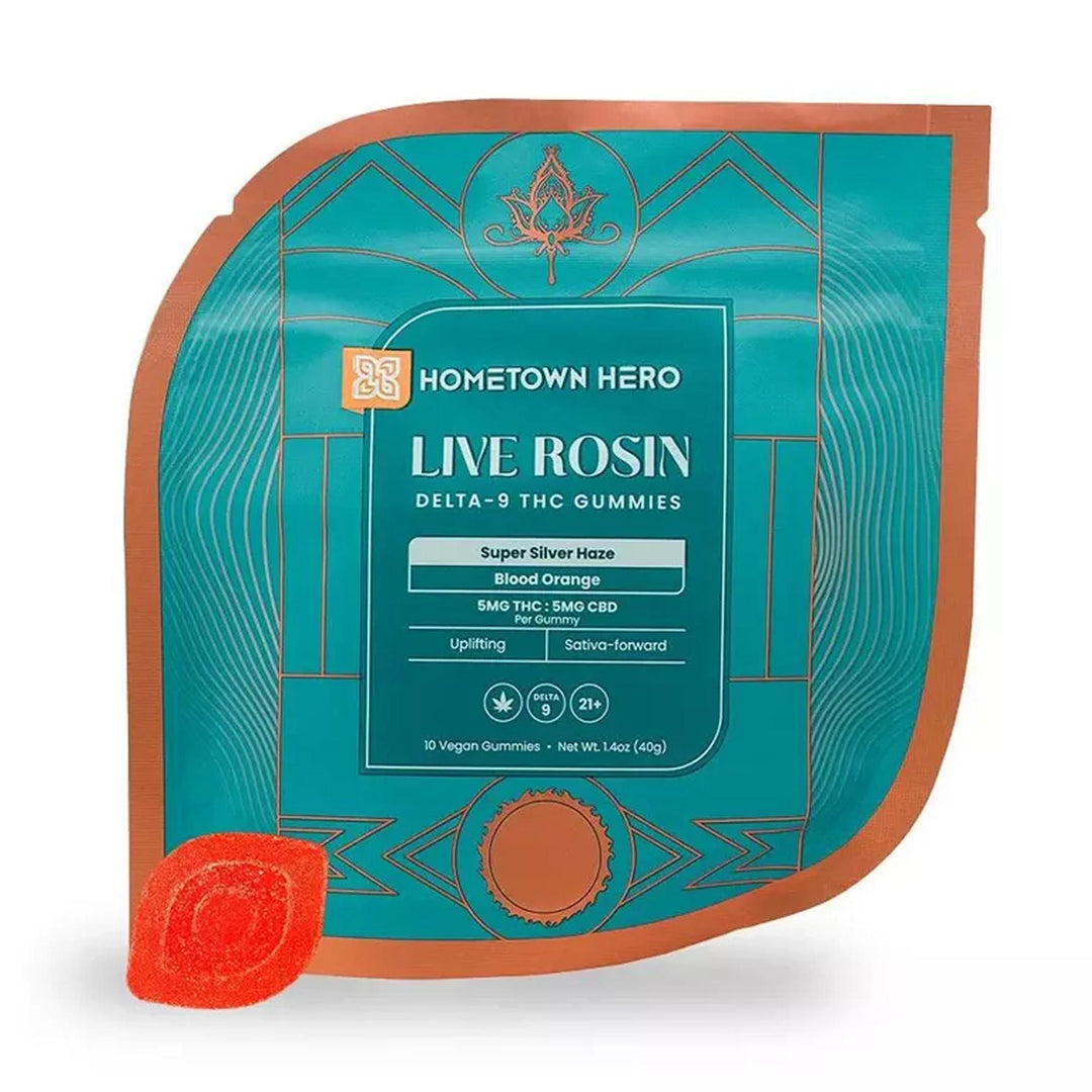Hometown Hero Live Rosin THC + CBD Gummies - Ethereal Gold Dispensary