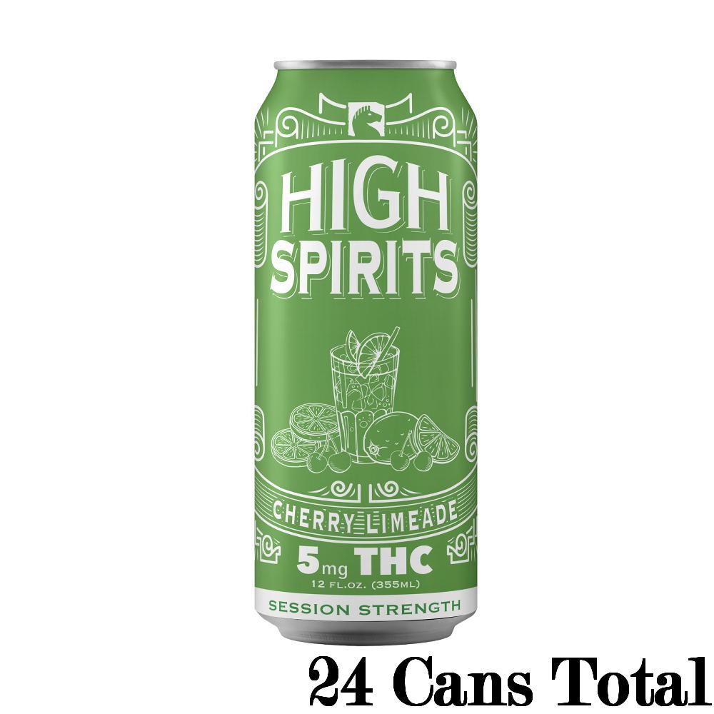 High Spirits Cherry Limeade Indica THC Seltzer (5mg Can)