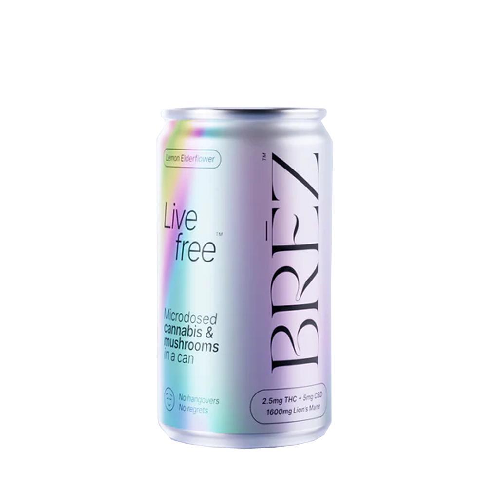BRĒZ 2.5mg THC & Functional Mushroom Drinks