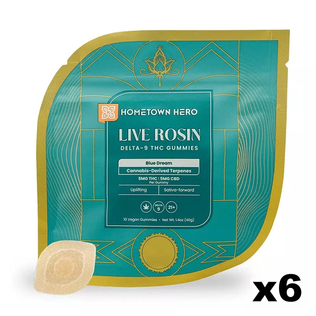 Hometown Hero Live Rosin THC + CBD Gummies - Ethereal Gold Dispensary