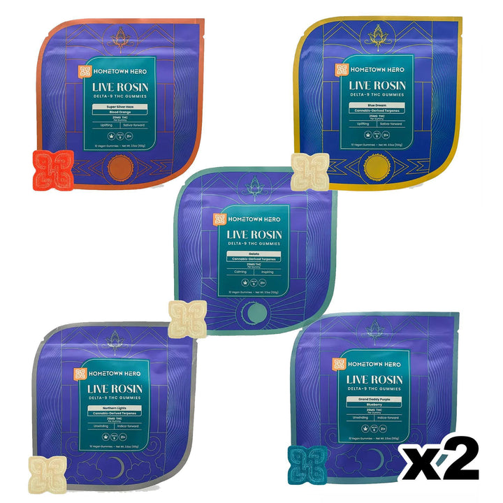 Hometown Hero Delta-9 Live Rosin Gummies - Ethereal Gold Dispensary