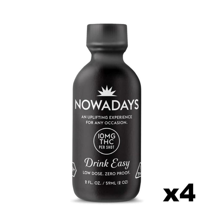 4 Pack Nowadays High Dose THC Shot, 10mg THC per Shot