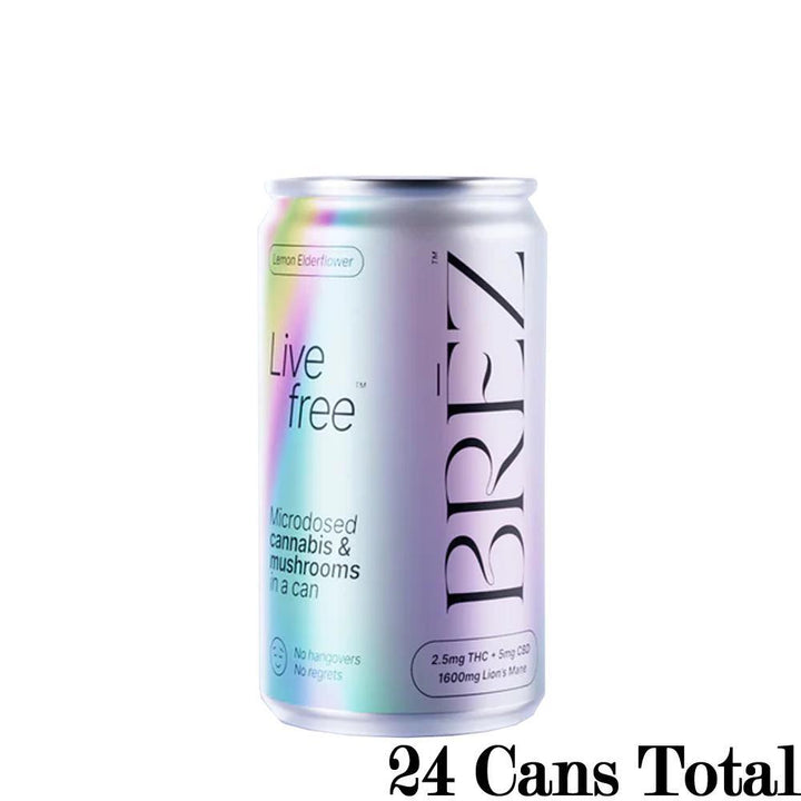 BRĒZ 2.5mg THC & Functional Mushroom Drinks