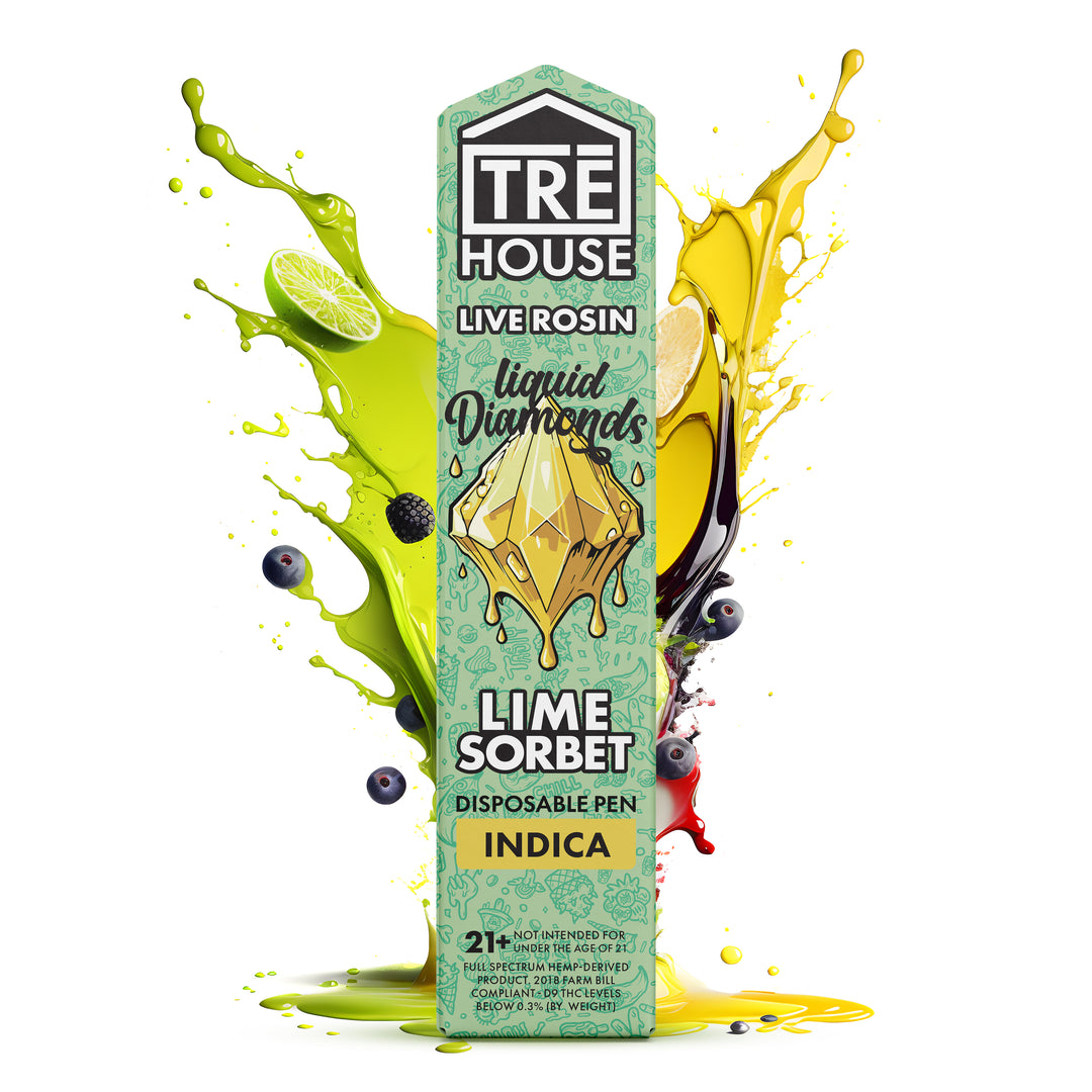 TRE House Liquid Diamonds Lime Sorbet 2 Gram Disposable Vape