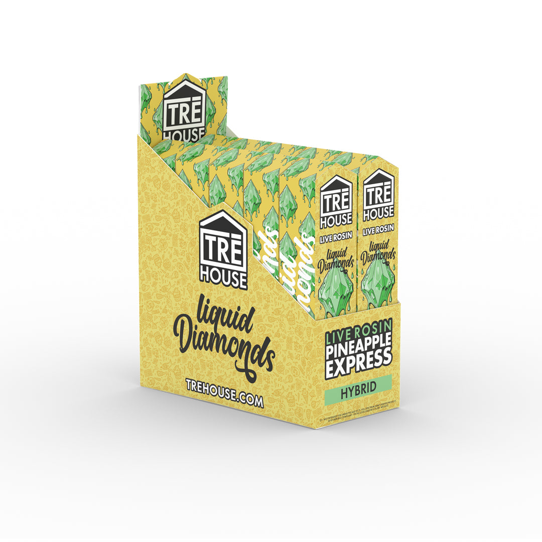 TRE House Liquid Diamonds Pineapple Express Case of 10 2 Gram Disposable Vape