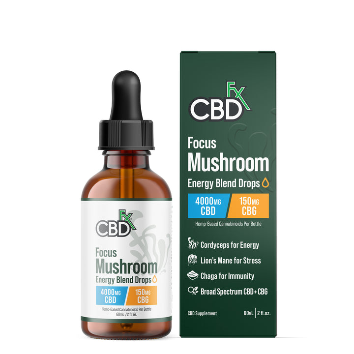 CBDfx Focus Mushroom Tincture - Ethereal Gold Dispensary