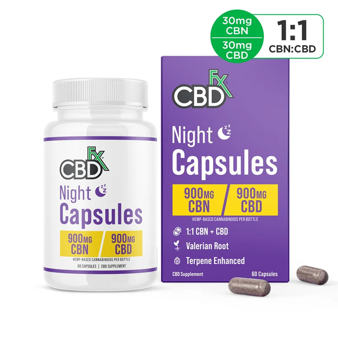 CBDfx Night Capsules - Ethereal Gold Dispensary