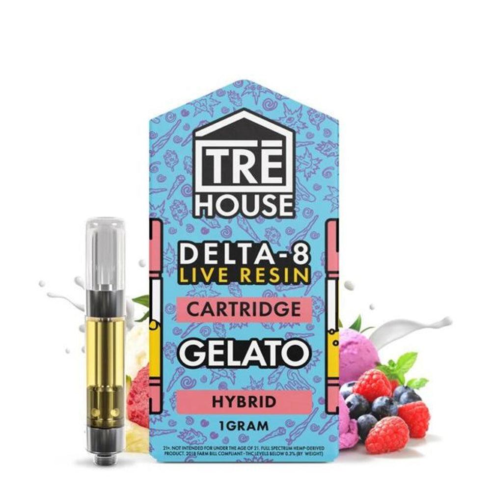 TRE House 1 Gram Delta-8 Live Resin Vape Cartridge - Ethereal Gold Dispensary
