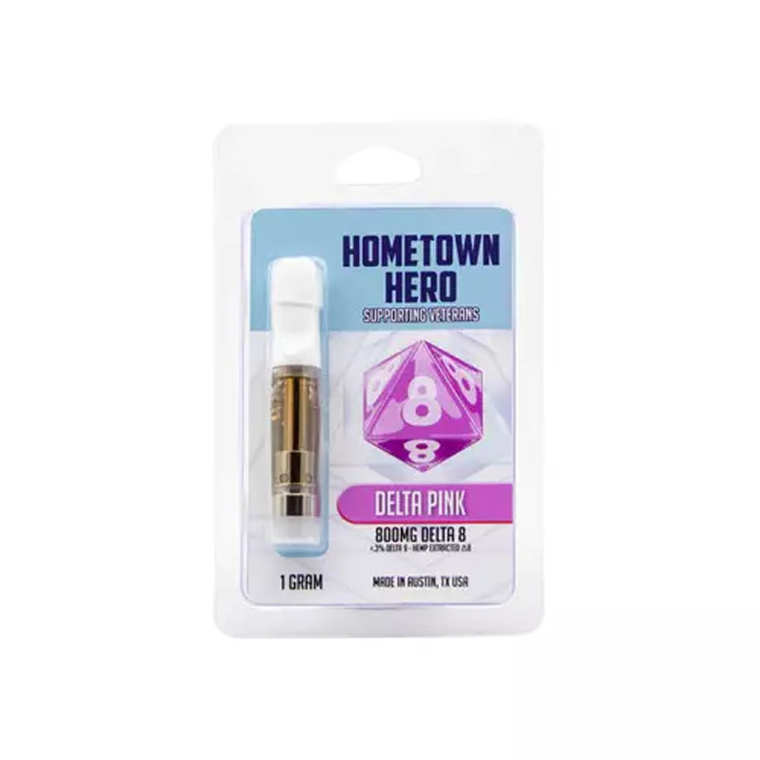 Hometown Hero 1 Gram Delta-8 Vape Cartridge - Ethereal Gold Dispensary