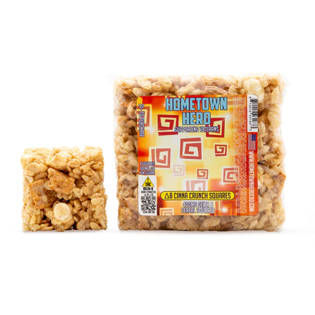 Hometown Hero Delta-8 Cinna Crunch Squares - Ethereal Gold Dispensary