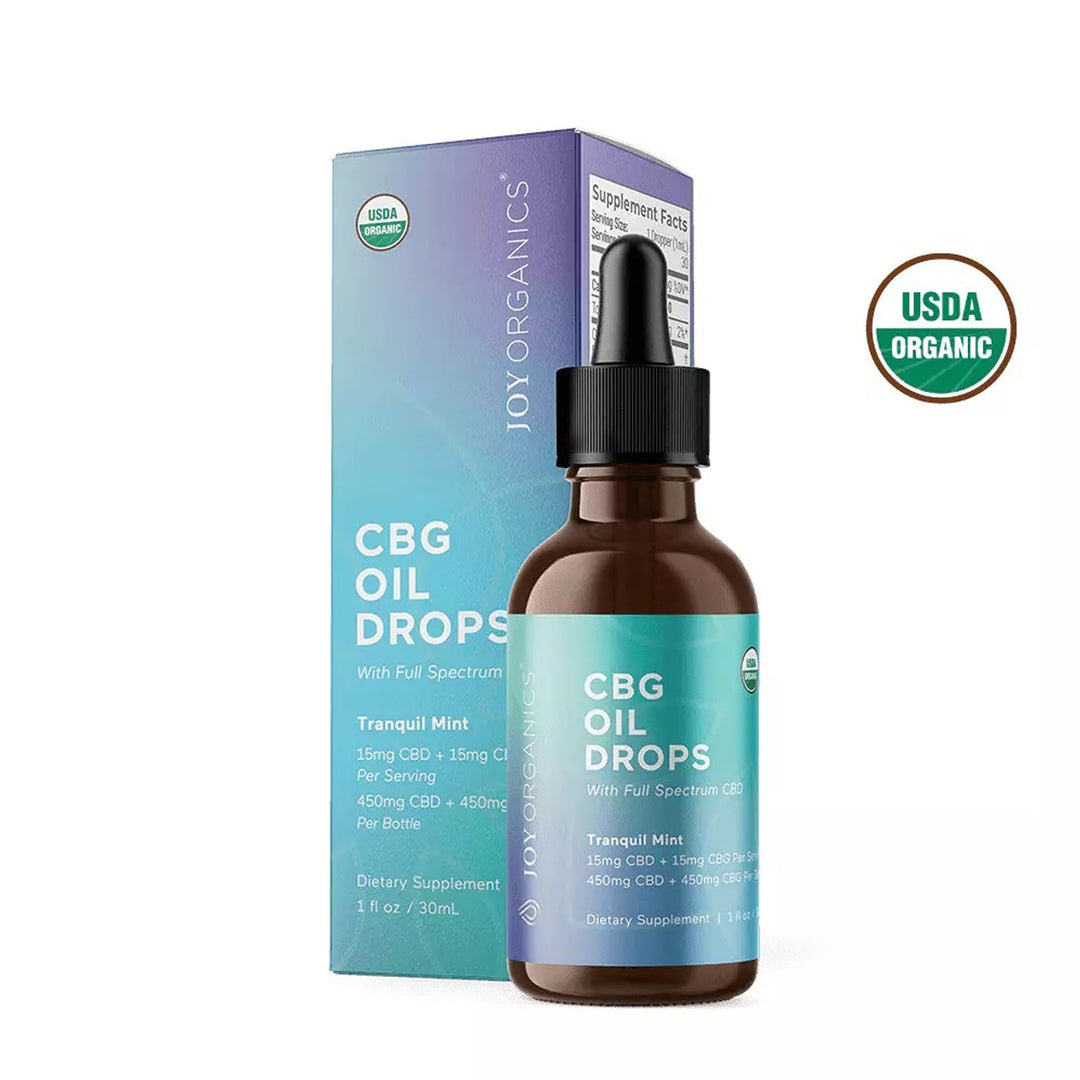 Joy Organics CBD + CBG Oil Drops - Ethereal Gold Dispensary