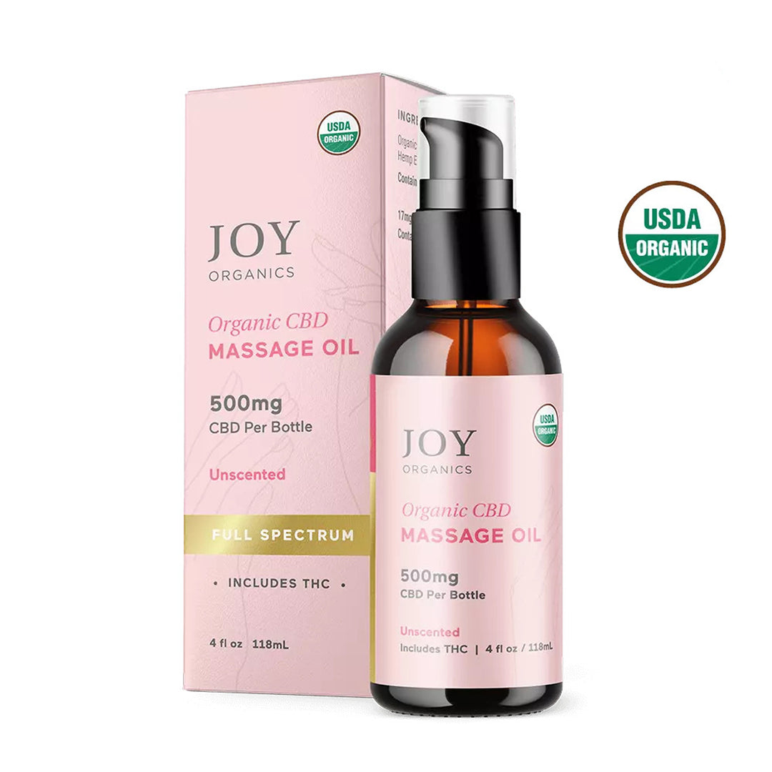 Joy Organics CBD Massage Oil - Ethereal Gold Dispensary