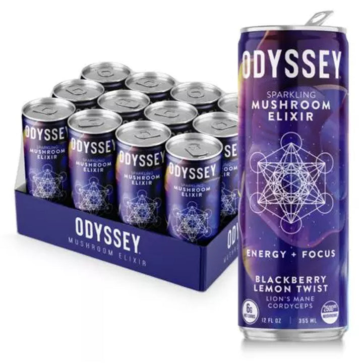 Odyssey Sparkling Mushroom Elixir - Ethereal Gold Dispensary