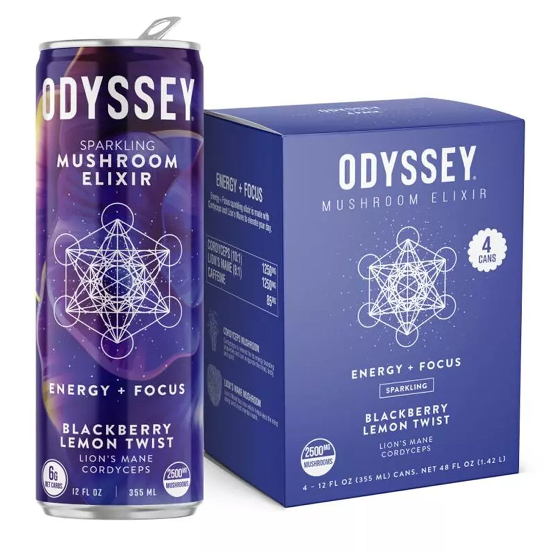 Odyssey Sparkling Mushroom Elixir - Ethereal Gold Dispensary
