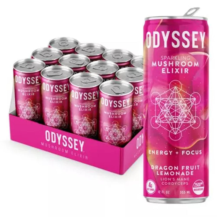 Odyssey Sparkling Mushroom Elixir - Ethereal Gold Dispensary