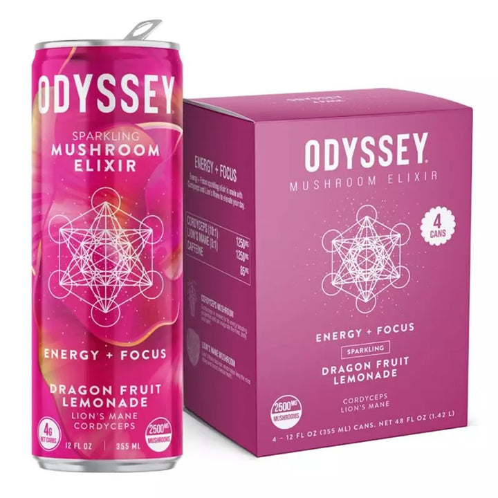 Odyssey Sparkling Mushroom Elixir - Ethereal Gold Dispensary