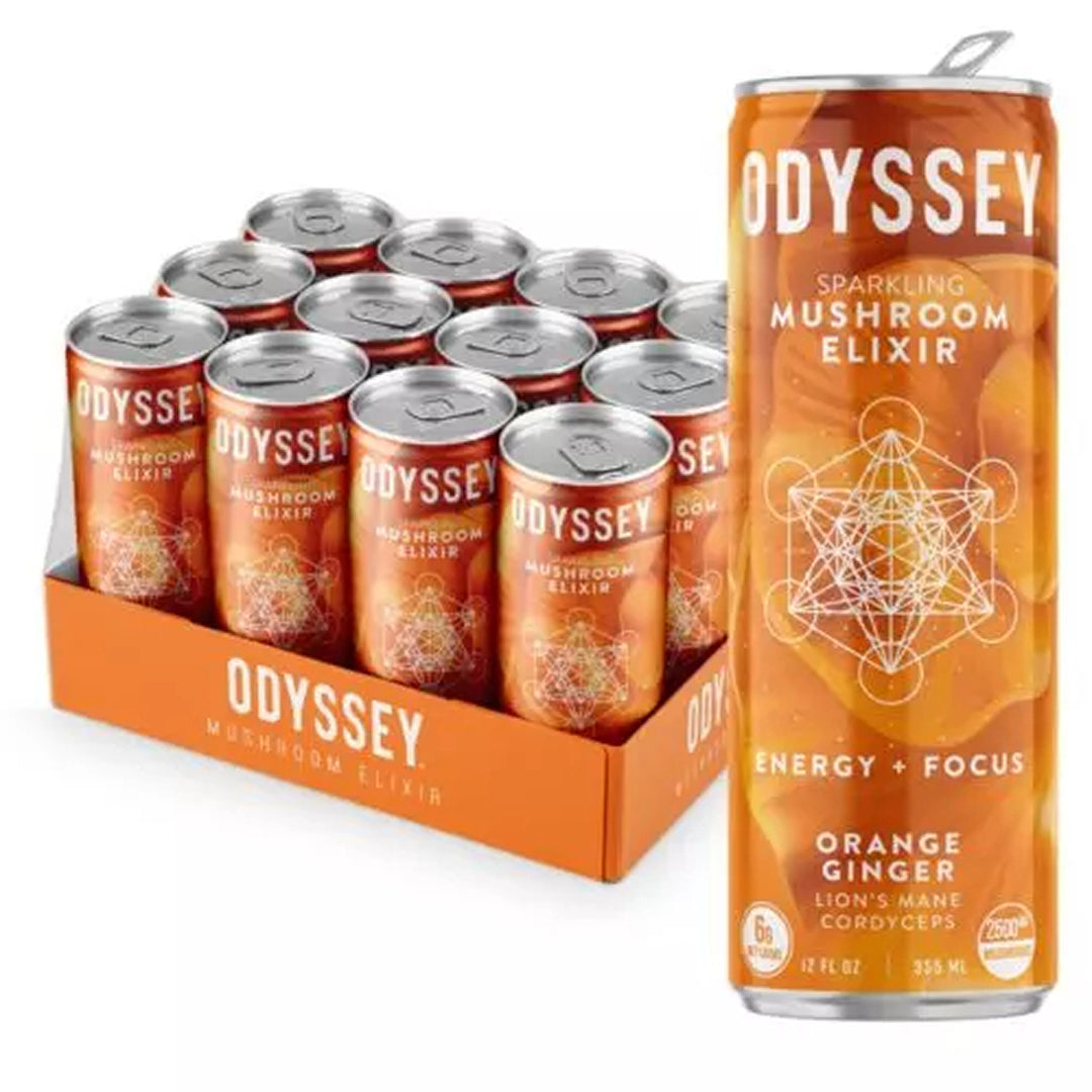 Odyssey Sparkling Mushroom Elixir - Ethereal Gold Dispensary