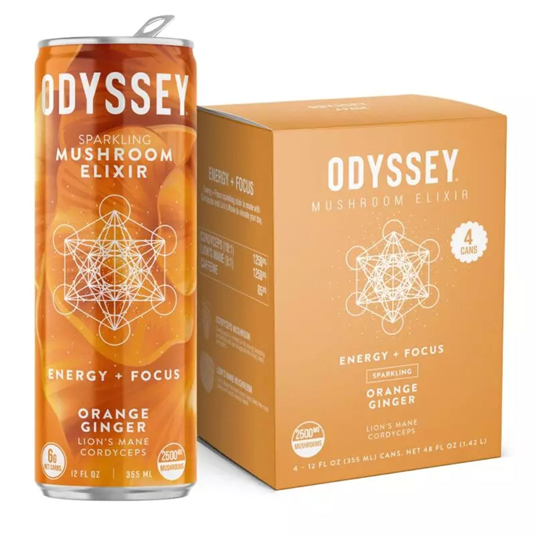 Odyssey Sparkling Mushroom Elixir - Ethereal Gold Dispensary