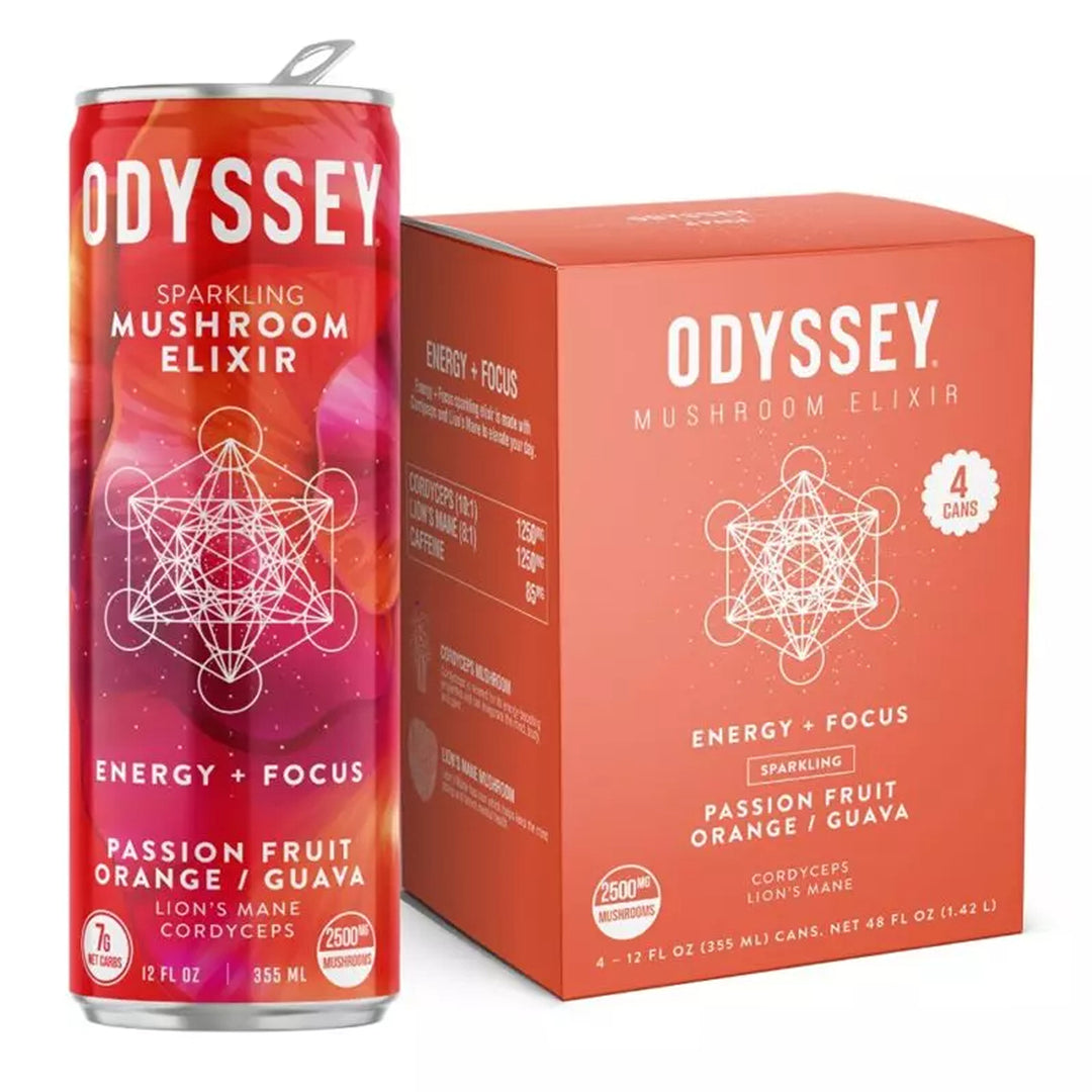 Odyssey Sparkling Mushroom Elixir - Ethereal Gold Dispensary