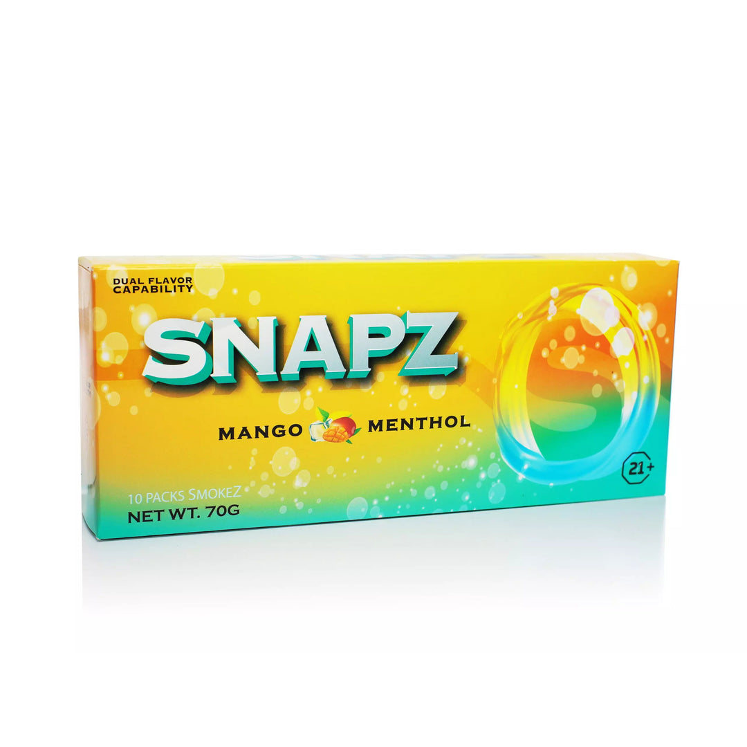 Snapz CBD Hemp Cigarettes - Flavor Capsule/Menthol - Ethereal Gold Dispensary