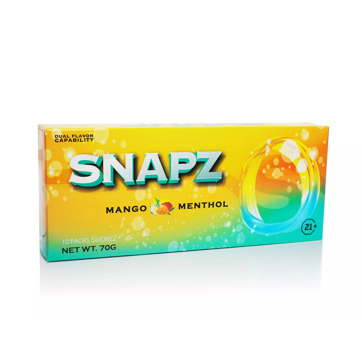 Snapz CBD Hemp Cigarettes - Flavor Capsule/Menthol - Ethereal Gold Dispensary