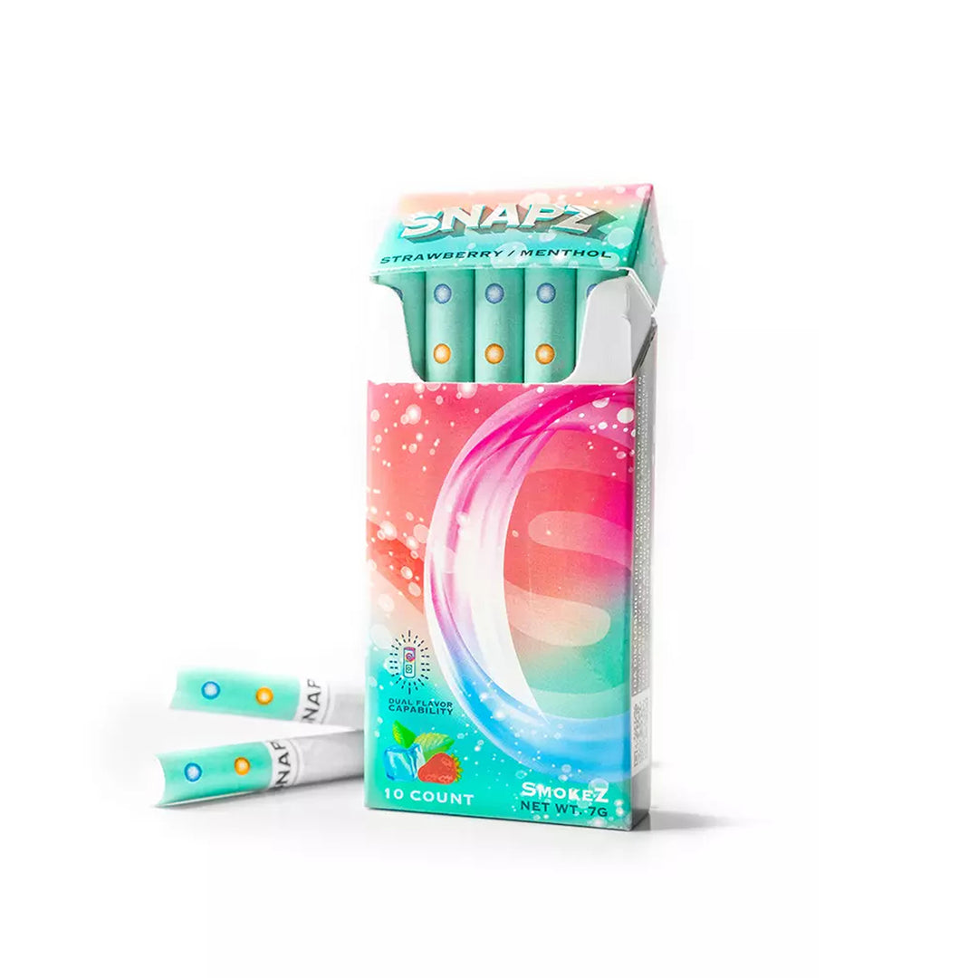 Snapz CBD Hemp Cigarettes - Flavor Capsule/Menthol - Ethereal Gold Dispensary
